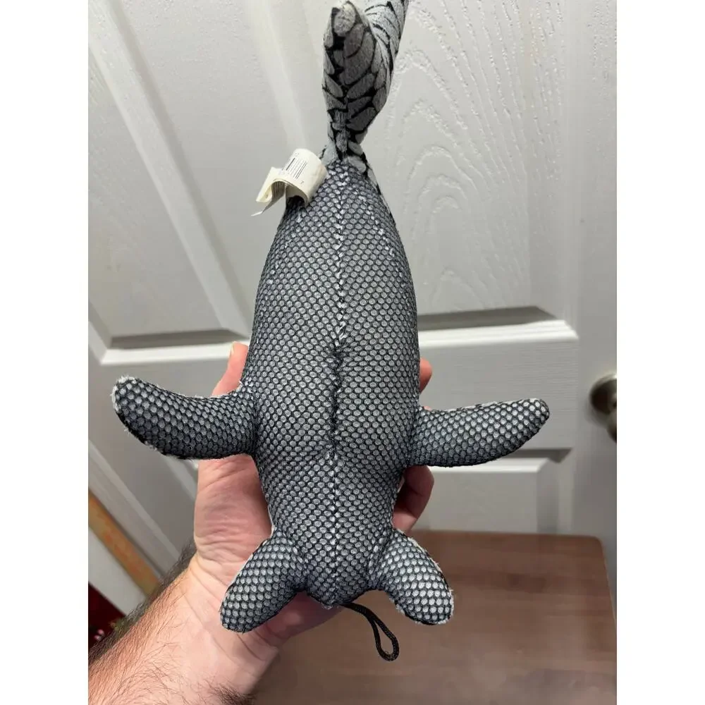 Bow-Wow Pet Products Hammerhead Shark Pebble Stone Camouflage Dog Toy ~13